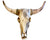 Carved Tribal Vegan Cow Skull Wall Hanging - Wood (M, L) - Natural Colour